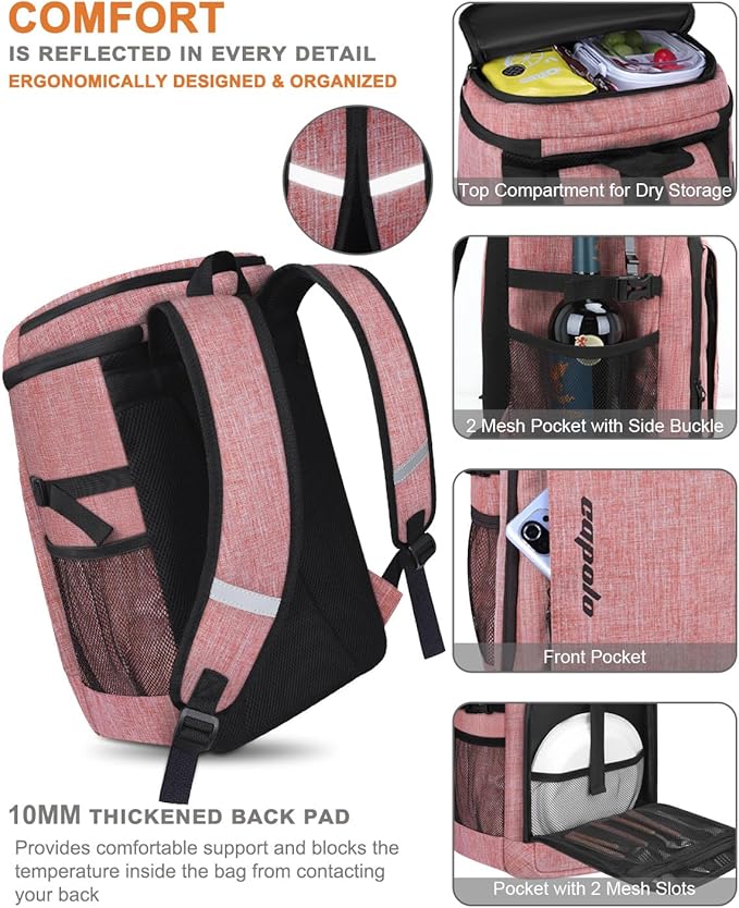 Capolo 36/45 Cans Cooler Backpack Insulated Waterproof for Women Men Lunch Backpack Coolers Leak Proof Soft Cooler Bags