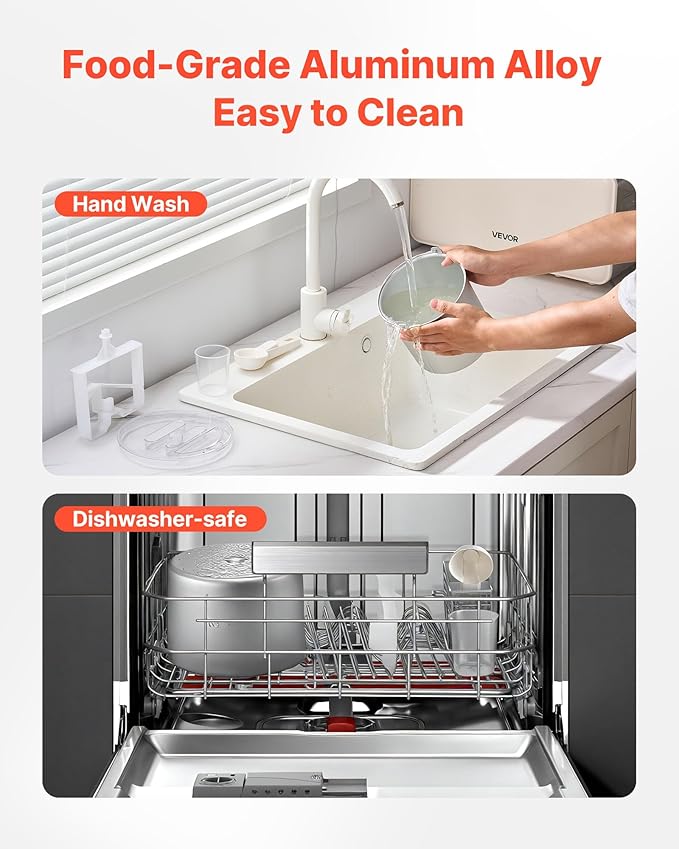 VEVOR Automatic Ice Cream Maker with Built-in Compressor, 2 Quart No Pre-freezing Gelato Maker, Electric Sorbet-Maker, 3 Modes Compressor Ice Cream Machine for Home Kitchen