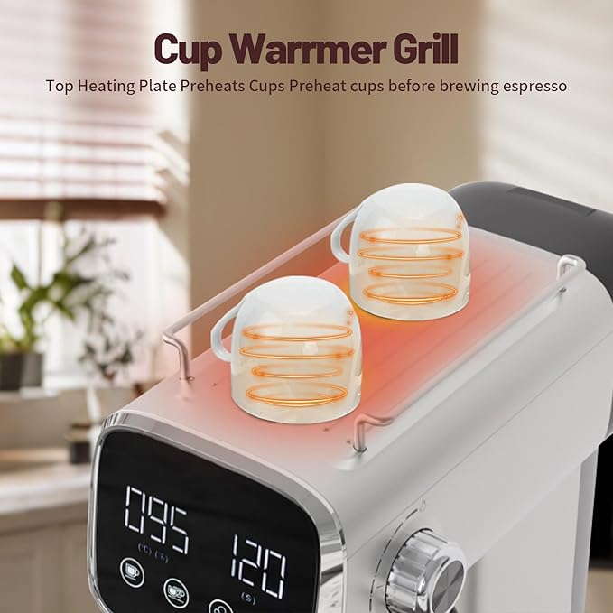 Espresso Machine with Steam Milk Frother:20 Bar Expresso Coffee Machines for Home-Espresso Maker with 27 oz Water Tank-Barista Coffee Maker for Americano Cold Brew Latte Cappuccino