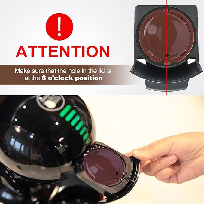 KEEPOW Reusable Coffee Capsules Compatible with Nescafe Dolce Gusto Machine, Refillable Coffee Pods 6 Pack (2 * Black + 2 * Brown + 2 * Purple)