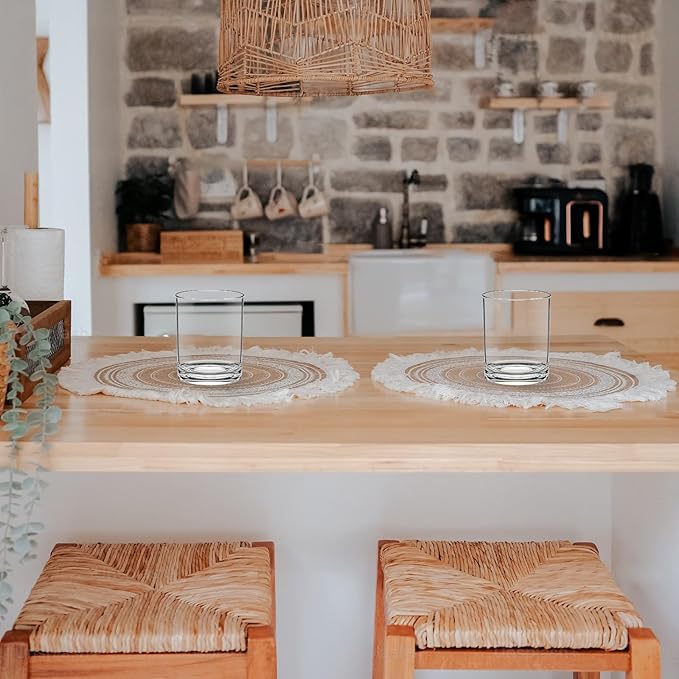 12 Oz Plastic Whiskey Glasses Set of 6 – Unbreakable Old Fashioned Cocktail Cups, Clear Reusable Plastic Drinking Glasses, Outdoor Glassware, Dishwasher Safe & BPA-Free