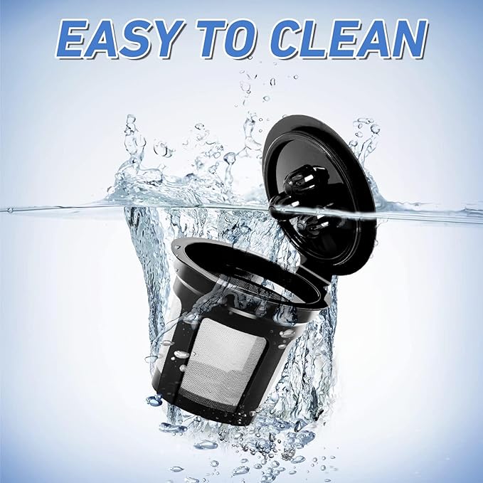 Reusable Coffee Pods for Ninja CPF301 Coffee Maker, 3 Pack Reusable K Cups Pods and 2 Pack Reusable Filters not for Ninja CFP101 & Ninja PB051