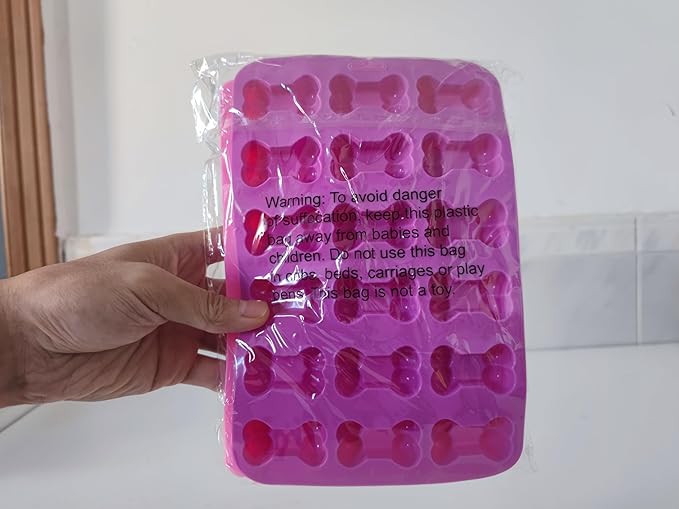 Silicone Molds Puppy Dog Paw and Bone Molds for Baking,Chocolate Molds,Silicone Dog Treat Mold - 6 Pack