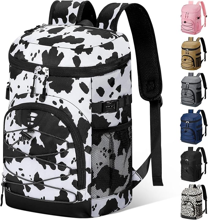 Cooler Backpack, Lightweight and Soft Backpack Cooler for Men Women, Insulated Lunch Bag for Camping Traveling Hiking