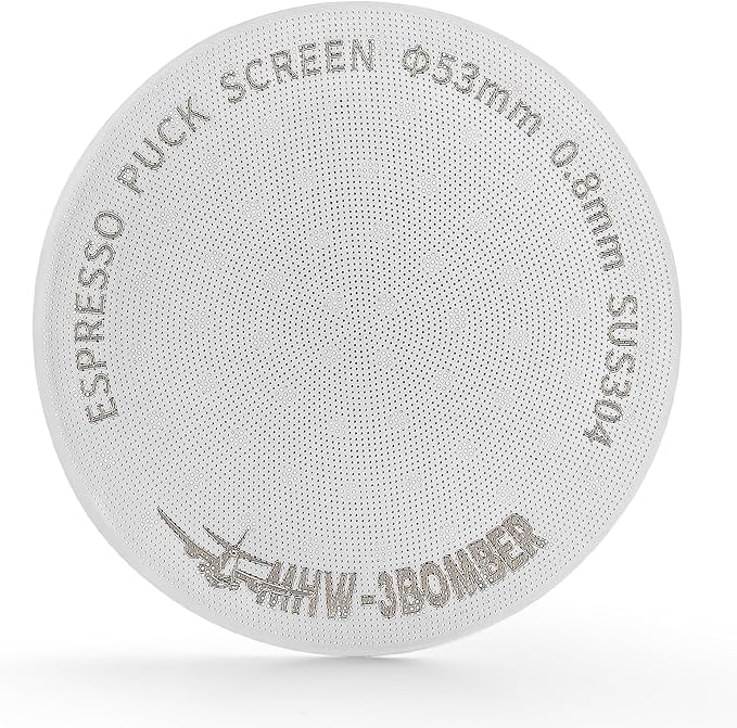 MHW-3BOMBER 54mm Puck Screen - 0.8mm Espresso Puck Screen - Metal Reusable Coffee Filter for Breville Sage 54mm Portafilter Basket - Double-layer Espresso Screen FG5591M-OS