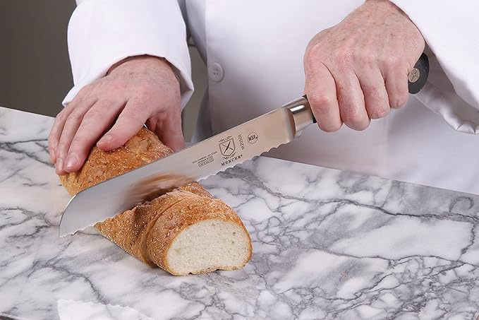 Mercer Culinary M20508 Genesis 8-Inch Bread Knife,Black