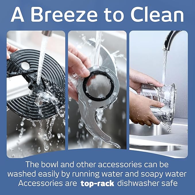 14-Cup French-Fry-Cutter Storage-Drawer Food-Processor - XL Bowl, Large Chute & Storage Drawer, Slicing & Shredding, Chopping & Mixing, For Fries, Cheese, Meat & Veggie Prep, For Home Kitchen