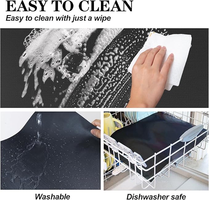 UBeesize 75 Inch Roll Reusable Oven Liners for Bottom of Oven,Thick Heavy Duty Non Stick Teflon Oven Mats Cut to Custom Fit Electric, Gas, Toaster,Convection, Microwave Ovens and Grills