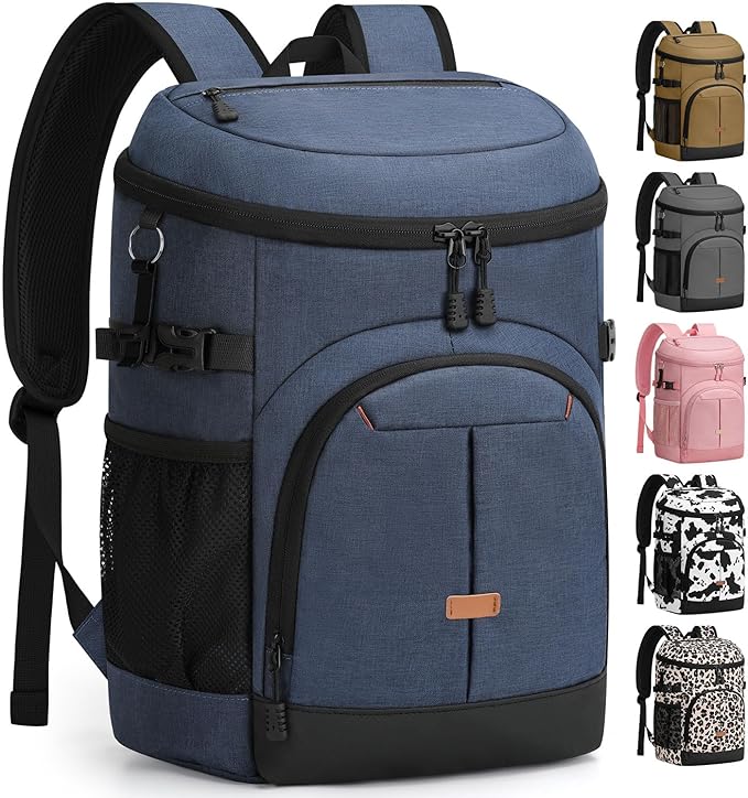 Cooler Backpack for Men Women Insulated Waterproof Backpack Cooler Leak Proof Cooler Bag Lightweight Lunch Backpack for Camping Beach Travel Picnic