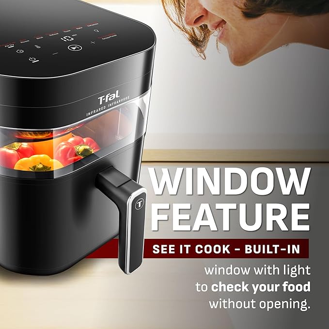Infrared Air Fryer 2.0 7L Dual Heating, Black, 1800W
