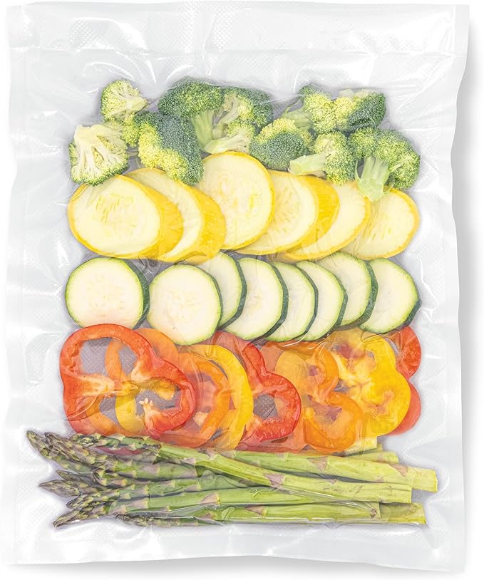 Guy Fieri's Flavortown 11” x 16’ Vacuum Seal Bag - 2-Pack BPA-Free Food Storage Bags, Freezer Safe, Locks in Flavor & Freshness, Reduces Waste, Ideal Kitchen Plastic Bags for Sealing & Preserving