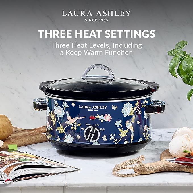 VQ- Laura Ashley 6.5L Slow Cooker - Elveden Navy