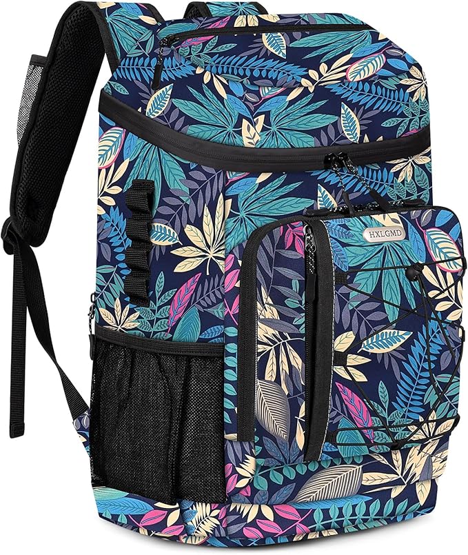 Backpack Coolers Insulated Leak Proof 30 Cans, Soft Sided Insulated Cooler Bags Ice Chest Backpack for Beach Travel Camping, with Reusable Ice Packs