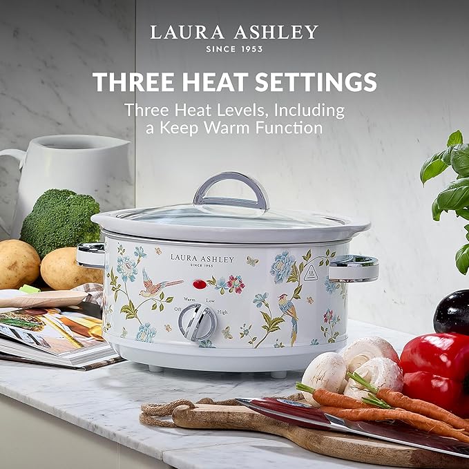 VQ - Laura Ashley 3.5L Slow Cooker - Elveden White