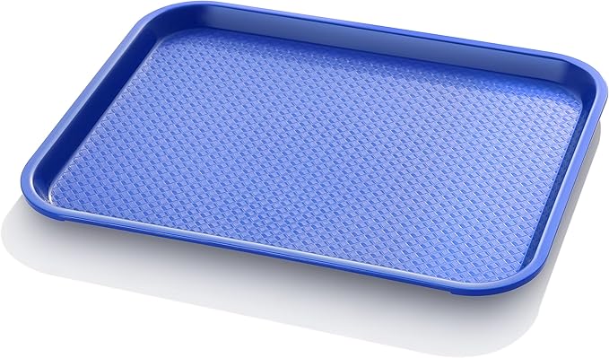 New Star Foodservice Fast Food Tray, Set of 12 (Blue, 14 by 18-Inch)