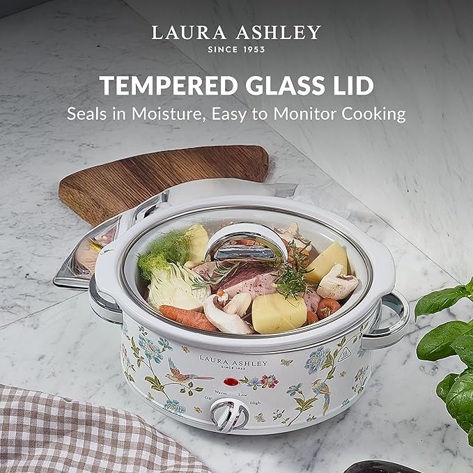 VQ - Laura Ashley 3.5L Slow Cooker - Elveden White