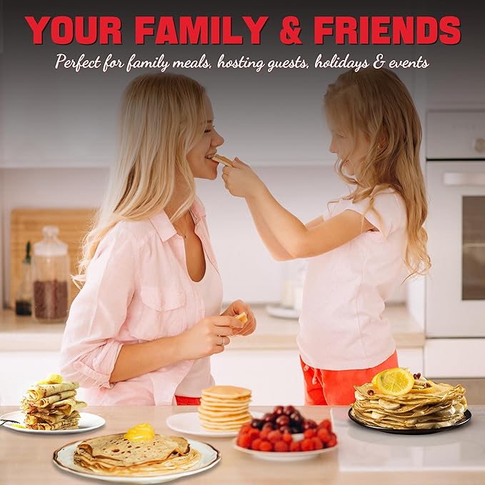 Crepe Maker Electric, Crepe Pan 12 Inch with 5 X 4” Silicone Molds, Pancake Maker Machine for Pancakes & Tortilla & Fried Eggs, Batter Spreader & Spatula Included, White