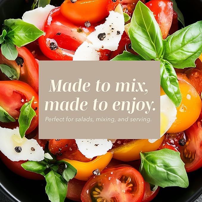COOK WITH COLOR Mixing Bowls with Lids - 12 Piece Plastic Nesting Bowls Set includes 6 Prep Bowls and 6 Lids, Diamond Design - Microwave Safe