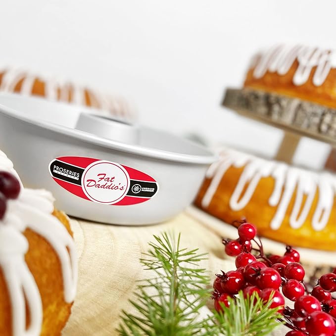 Fat Daddio's RMP-5 Anodized Aluminum Small Ring Mold Pan, 5 x 2.25 inch, Silver