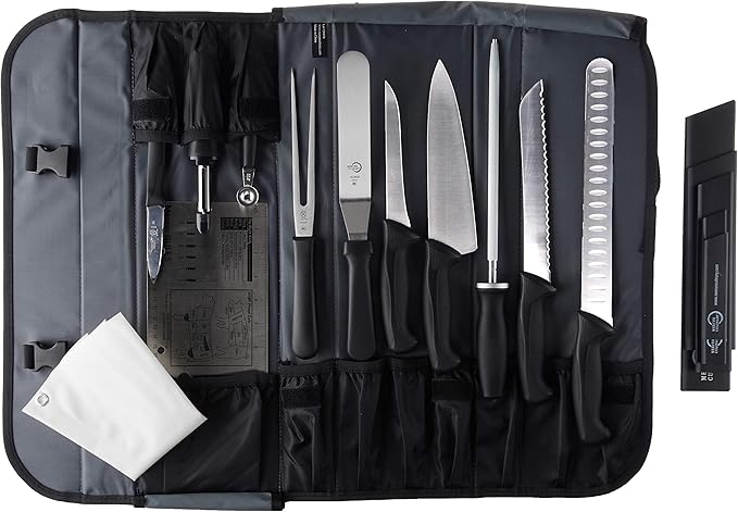 Mercer Culinary Partners in Education 23-Piece Millennia Culinary School Kit,Black