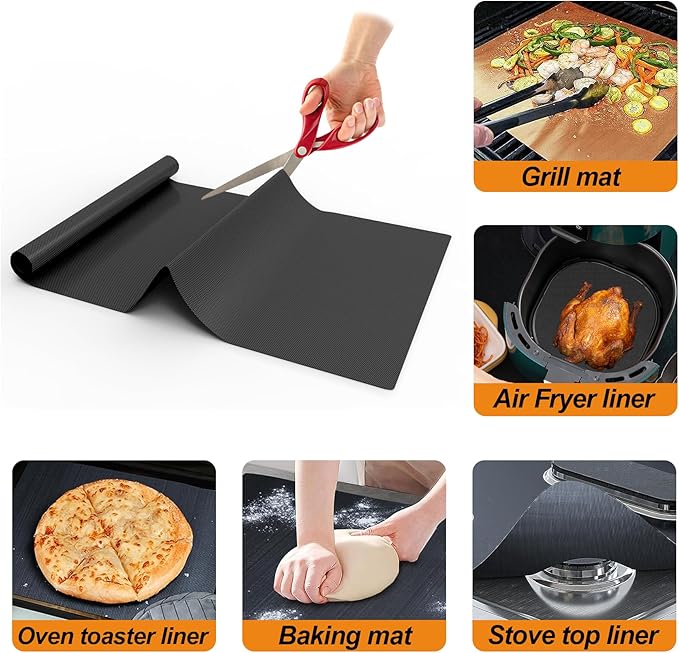 UBeesize 75 Inch Roll Reusable Oven Liners for Bottom of Oven,Thick Heavy Duty Non Stick Teflon Oven Mats Cut to Custom Fit Electric, Gas, Toaster,Convection, Microwave Ovens and Grills