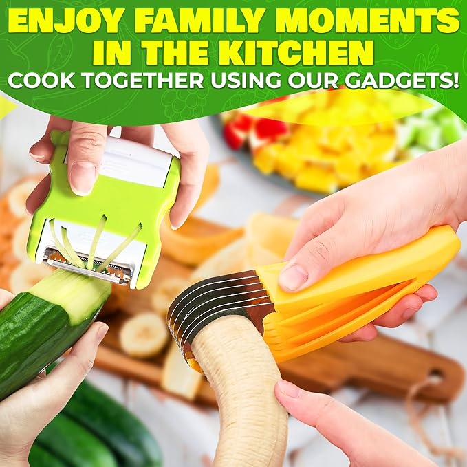 10 Pcs Fruit Slicer Set Fruit Cutting Tools - Pineapple Corer and Slicer Kiwi Cutter Apple Slicer and Corer Cantaloupe Cutter Strawberry Huller Watermelon Cutter Slicer Tool - Banana Cutter Slicer