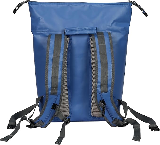 Heavy Duty Soft-Sided Cooler Tote/Backpack, Upgraded Blue Design, Heavy-Duty PVC Tarpaulin, Waterproof PEVA Liner, Ideal for Outdoor Adventures by Blue Coolers