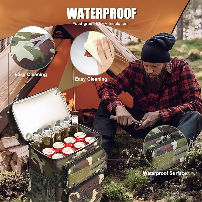 Backpack Coolers Insulated Leak Proof, 36 Cans Large Cooler Backpack Insulated Waterproof. Soft Cooler Bag for Beach Travel Outdoor Camping Picnic