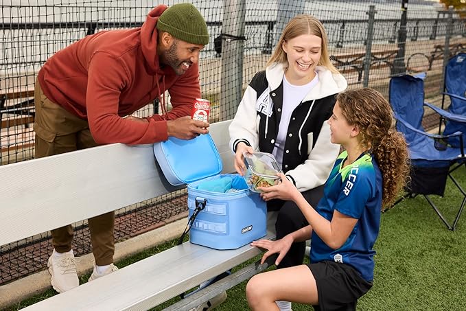 Coleman Pro 16-Can Premium Soft Cooler Lunchbox, Fully Insulated Lid & Body Stays Cold up to 30 Hours, Great for Camping, Tailgating, Parties, Sports, Concerts, Lunches & More