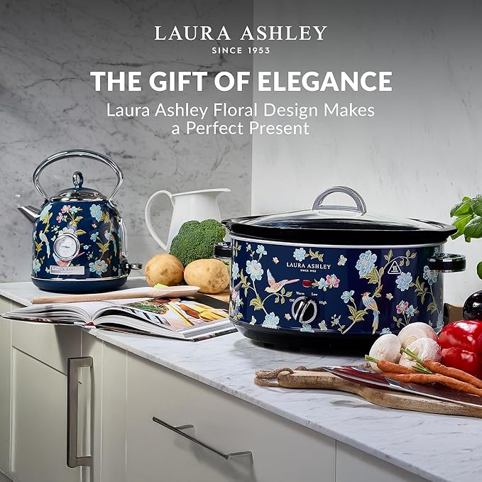 VQ- Laura Ashley 6.5L Slow Cooker - Elveden Navy