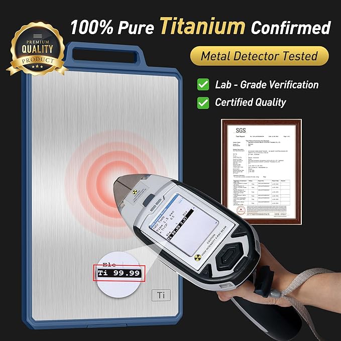 2 Packs Pure Titanium Cutting Boards for Kitchen Chopping Board Butcher Block 2 in 1 Titanium PP Mother Day Best Mama Mommy Ever Mother In Law Gifts Stepmom Grandma Gigi Nana Present