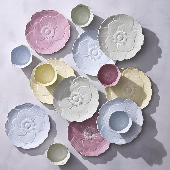 Lenox 897161 Butterfly Meadow Floral Accent Plates, Green, Set of 4