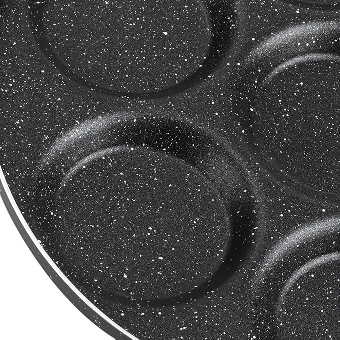 LAVEN Egg Frying Pan, 7-Grid Multi Egg Cooking Pan, Non Sticking Plett Pan for Restaurant, Hotel Household Kitchen Use