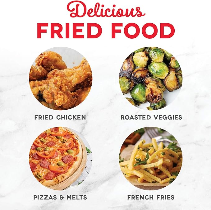 DASH Tasti-Crisp™ Electric Air Fryer Oven, 2.6 Qt., White – Compact Air Fryer for Healthier Food in Minutes, Ideal for Small Spaces - Auto Shut Off, Digital, 1000-Watt