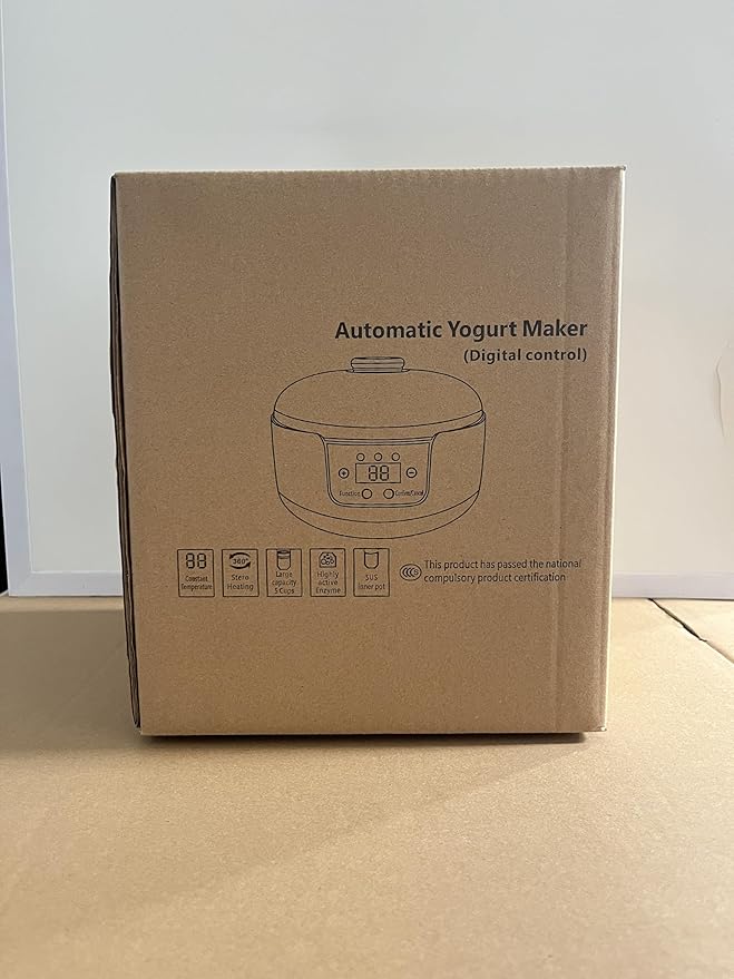 Genuine sealjoyous Yogurt Maker 1-36 hours multi-functional constant temperature yogurt machine,32-45 degrees adjustable, automatic digital LCD display 1.2 liters capacity (Standard no cup)