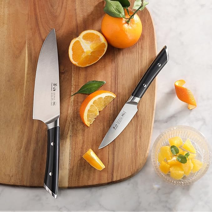 Cangshan HELENA Series German Steel Forged Starter Knife Set (Black, 2-Piece)