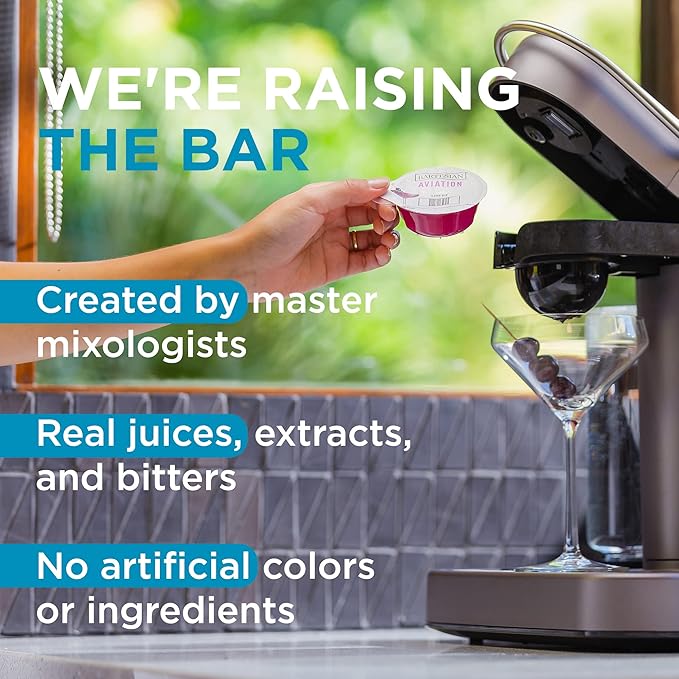 Bartesian 16-Pack Rum Breeze Mixer Capsules for Cocktail Machine – Home Bar Mixology Cocktails Mix Pod Capsule Set To Use With the Bartesian Cocktail Drink Maker Machine