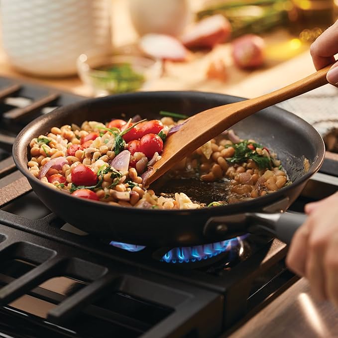 Anolon Advanced Home Hard Anodized Nonstick Frying Pan, 8.5 Inch – Small Non Stick Egg Pan, Durable Nonstick Skillet - Moonstone