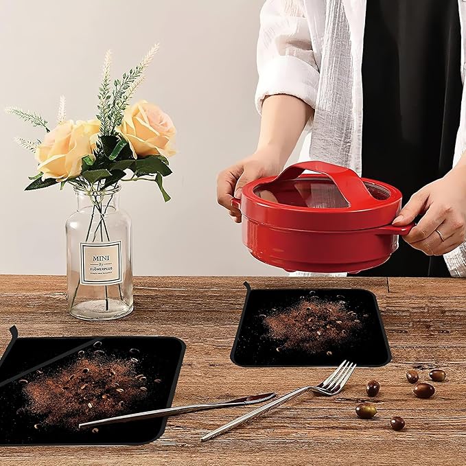 Explosion of Coffee Roasted Beans Polyester Pot Holders Set of 2