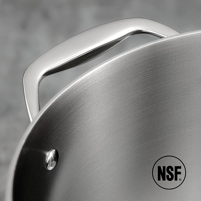 Tramontina Signature Tri-Ply Clad Stainless Steel 13-Piece Cookware Set with Lids, Pots and Pans Kitchen Set, Induction-Ready, Dishwasher-Safe, NSF-Certified