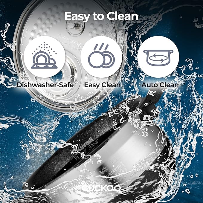 CUCKOO CRP-BHSS0609F 6-Cup (Uncooked) / 12-Cup (Cooked) Induction Heating Pressure Rice Cooker with Nonstick Inner Pot, 16 Menu Modes, Fuzzy Logic Tech, 3 Voice Guide, Auto Clean (White)