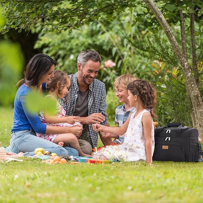 Lifewit Insulated Cooler Bag, 32/48 Can Large Leakproof Beach Cooler, Lightweight Portable Double Layer Soft-Sided Travel Ice Chest for Camping, Kayaking, Road Trips, Grocery Shopping