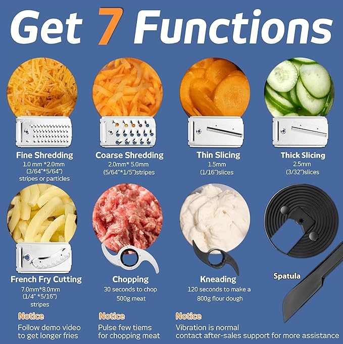 14-Cup French-Fry-Cutter Storage-Drawer Food-Processor - XL Bowl, Large Chute & Storage Drawer, Slicing & Shredding, Chopping & Mixing, For Fries, Cheese, Meat & Veggie Prep, For Home Kitchen