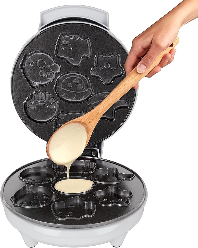 Sea Creature Mini Waffle Maker- Create 7 Different Ocean Animal Shapes in Minutes, Breakfast Fun Cool for Kids & Adults w/Novelty Aquatic Pancakes - Electric Non-Stick Waffler Iron, Holiday Gift