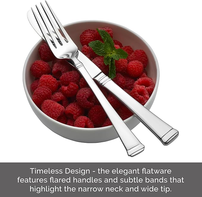 Mikasa, Harmony Flatware Service for 4, 20 Piece Set, 18/10 Stainless Steel Silverware Set