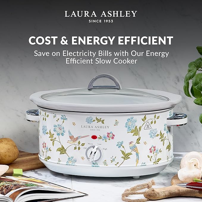 VQ - Laura Ashley 3.5L Slow Cooker - Elveden White
