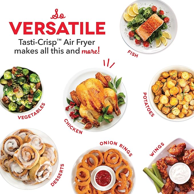 DASH Tasti-Crisp™ Express Air Fryer Oven, 2.6 Qt., Aqua – Compact Air Fryer for Healthier Food in Minutes, Ideal for Small Spaces - Auto Shut Off, Analog, 1000-Watt