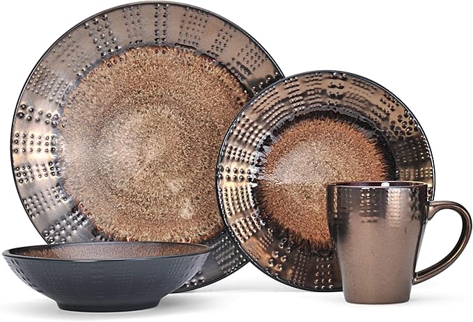 Gourmet Basic by Mikasa Verona 16-Piece Dinnerware Set, Service for 4