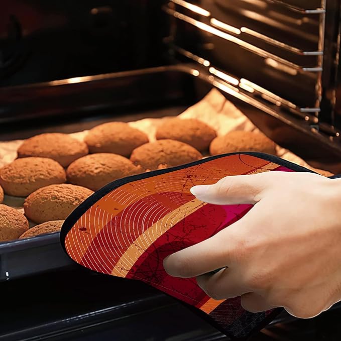 Abstract Wine Pot Holders 2 PCS for Kitchen, Heat Resistant Hot Pads for Cooking Grilling Baking BBQ, Pot Holders for Women Cook Essentials Accessories Home Microwave