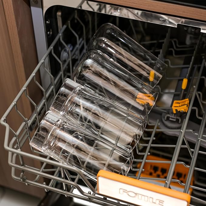 Drinking Glasses Set of 8, 13oz Glass Cups, Kitchen Highball Glasses for Beer, Juice and Cocktail, Collins Water Glasses for Bar Glassware, Unique Gifts